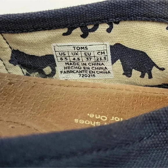TOMS Canvas Navy Classics - 6.5 - Picture 10 of 10